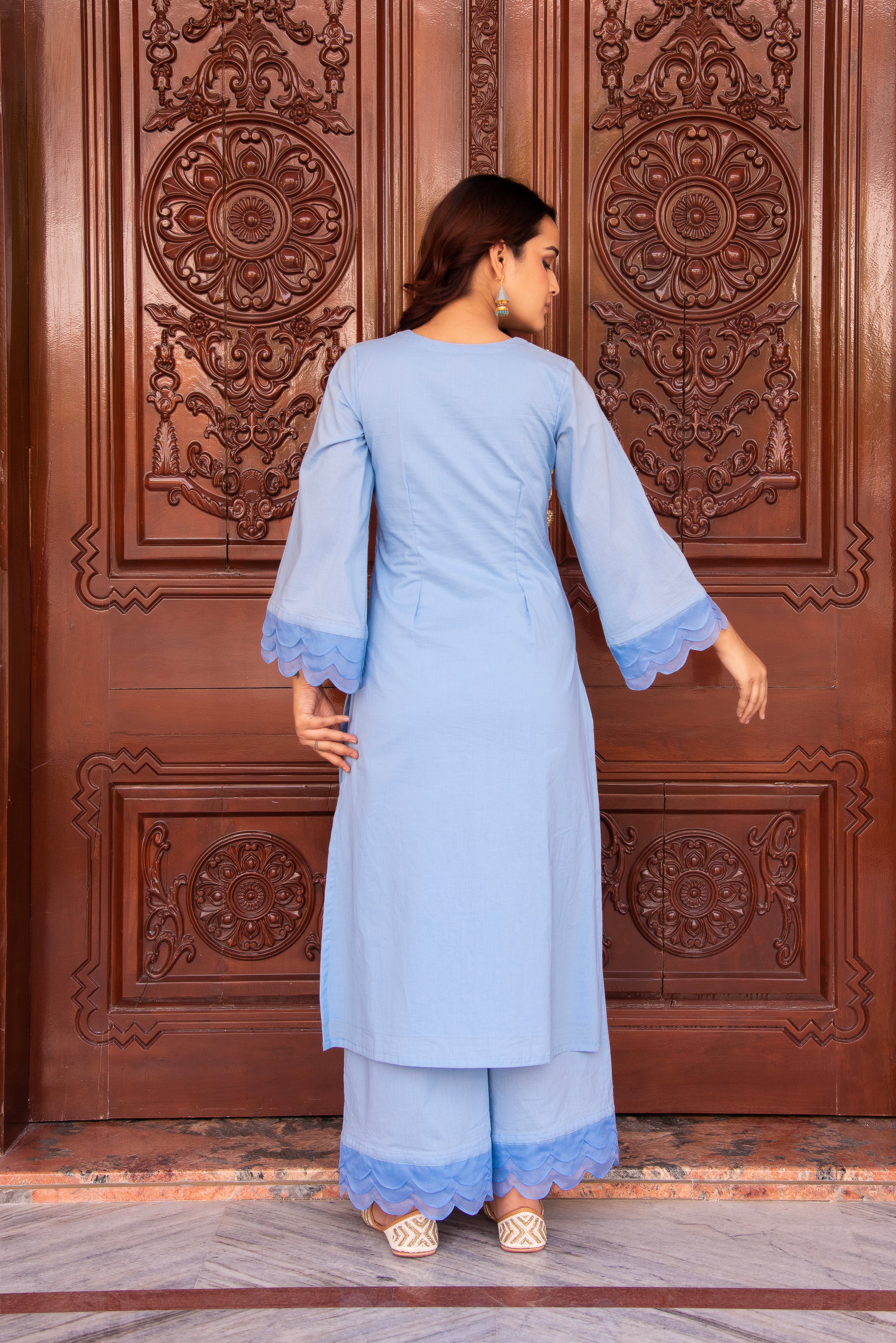 KAPAS POWDER BLUE CO-ORD SET