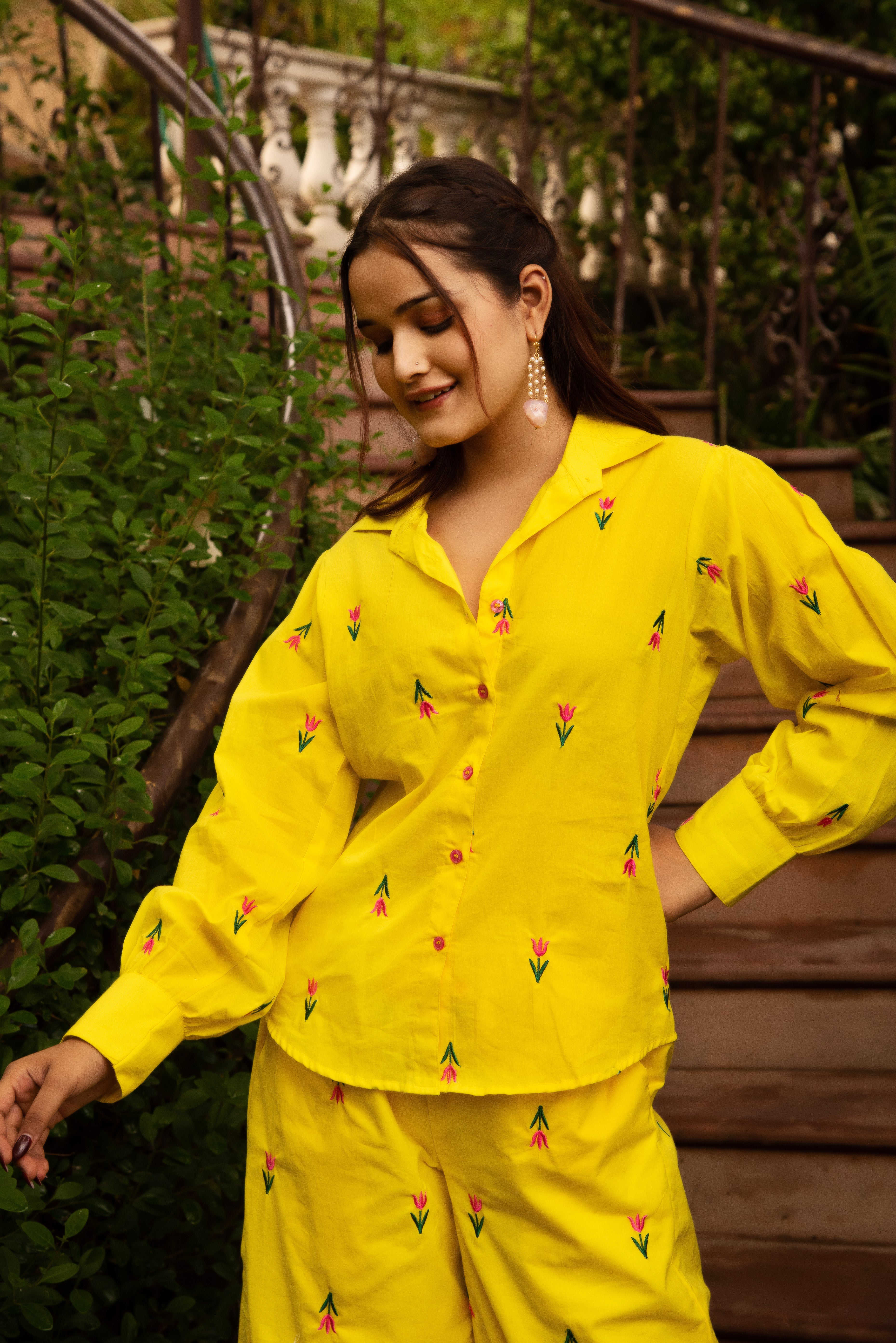 GAURANGI IRA YELLOW EMBORIDERY CO-ORD SET